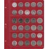 Универсальный лист для монет диаметром 25 мм (красный) в Альбом КоллекционерЪ