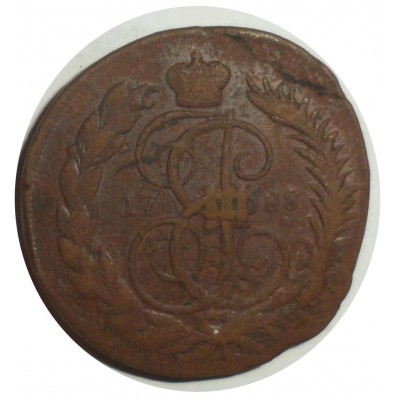 Монета 2 копейки 1788 ММ