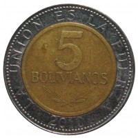 Боливия 5 боливано 2010