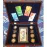 Набор из 12 монет 25 рублей и купюры 100 рублей Сочи 2014