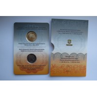 Монета Официальный буклет гознак 1 рубль графическое обозначение рубля в виде знака