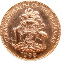 Багамы 1 цент 1989