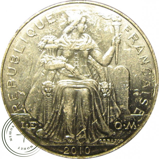 Полинезия 5 франков 1992 — 25862836