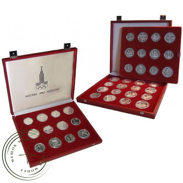 Набор серебряных монет Олимпиада 80 PROOF