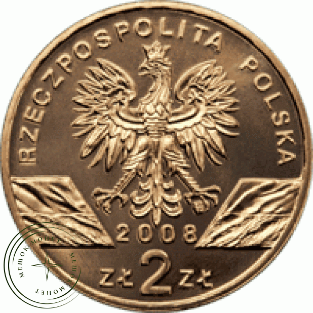 Польша 2 злотых 2008 Сапсан