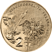 Монета Польша 2 злотых 2010 Артур Гротгер