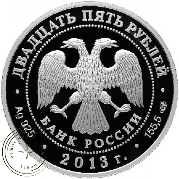 25 рублей 2013 Казань-Верона