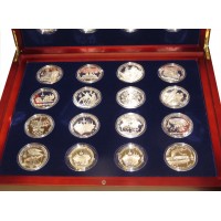 Набор серебряных монет Олимпиада 80 PROOF de Luxe