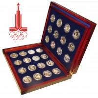 Набор серебряных монет Олимпиада 80 PROOF de Luxe