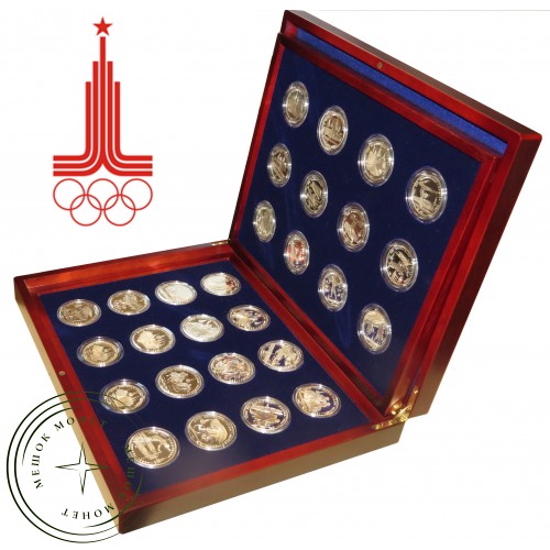 Набор серебряных монет Олимпиада 80 PROOF de Luxe — 27499633