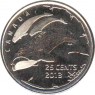 Канада 25 центов 2013 жизнь севера киты (матовая)