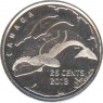 Канада 25 центов 2013 жизнь севера киты (глянцевая)