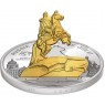 Острова Кука 10 долларов 2009 Монета-трансформер Медный всадник