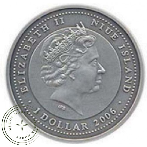 Острова Ниуэ 1 доллар 2006 Три поросенка — 32326423