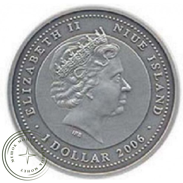 Острова Ниуэ 1 доллар 2006 Три поросенка