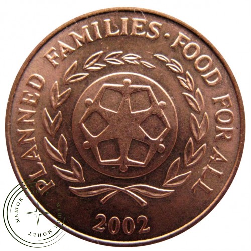 Тонга 2 сенити 2002