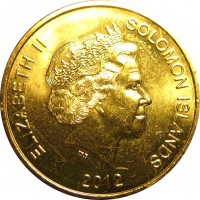 Монета Соломоновы острова 2 доллара 2012