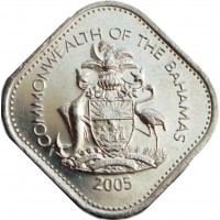 Багамы 15 центов 2005