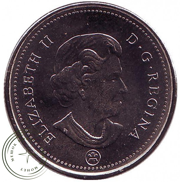 Канада 25 центов 2013 Олень