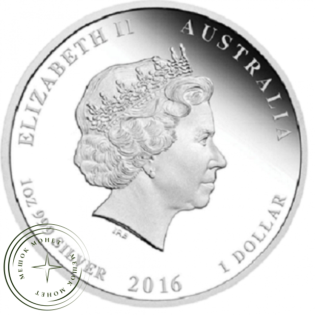 Австралия 1 доллар 2016 Год Обезьяны: Горные вершины