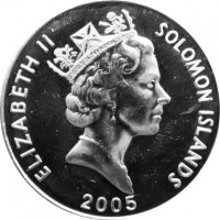 Монета Соломоновы острова 5 центов 2005