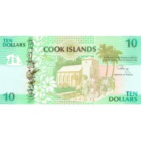 Банкнота Острова Кука 10 долларов 1992