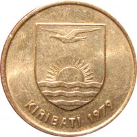 Монета Кирибати 2 цента 1979