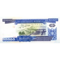 Банкнота Лаос 10000 кип 2002