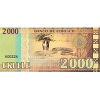 Банкнота Кориско 2000 экуелей 2013