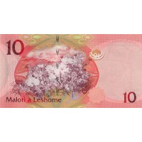 Банкнота Лесото 10 малоти 2010