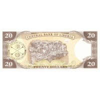 Банкнота Либерия 20 долларов 2006