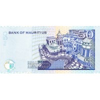 Банкнота Маврикий 50 рупий 2009 Замещение Серия ZZ