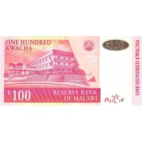 Банкнота Малави 100 квача 2011