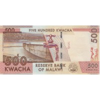 Банкнота Малави 500 квача 2013