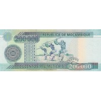 Банкнота Мозамбик 200000 метикал 2003