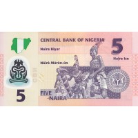Банкнота Нигерия 5 найра 2009