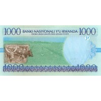 Банкнота Руанда 1000 франков 1998