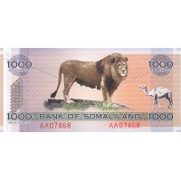 Банкнота Сомалиленд 1000 шиллингов 2006