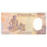 Банкнота Центральная Африка 500 франков 1987
