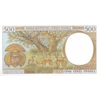Банкнота Чад 500 франков 2000