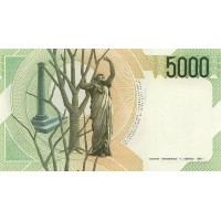 Банкнота Италия 5000 лир 1985