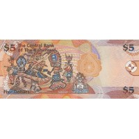 Банкнота Багамские острова 5 долларов 2013