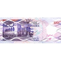 Банкнота Барбадос 20 долларов 2013