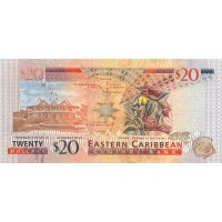 Банкнота Восточные Карибы 20 долларов 2008