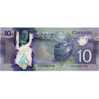 Банкнота Канада 10 долларов 2013