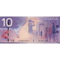 Банкнота Канада 10 долларов 2005