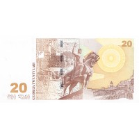 Банкнота Грузия 20 лари 2008