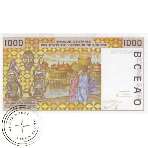 КФА BCEAO 1000 песо 1991 — 44536268