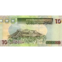 Банкнота Ливия 10 динар 2009