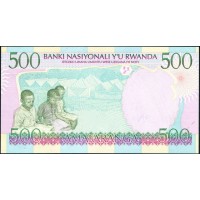 Банкнота Руанда 500 франков 1998